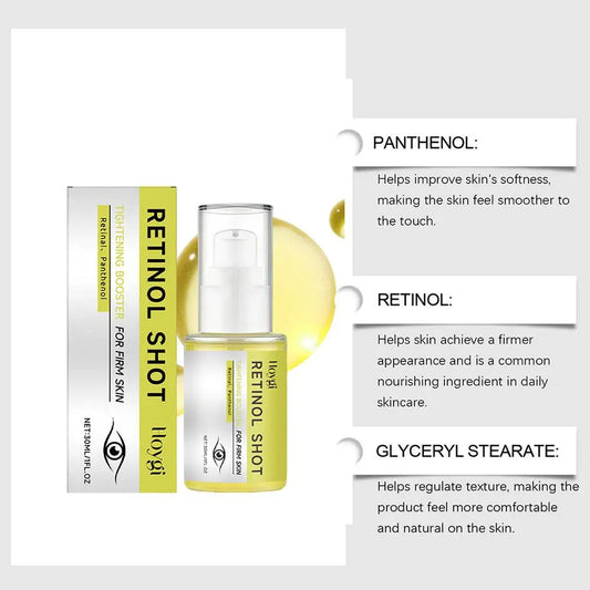 Korean Retinol Shot Tightening Booster Eye Cream Shrinking Dark Circles Anti Wrinkle Firming Enhancer Repair Serum Skin Care