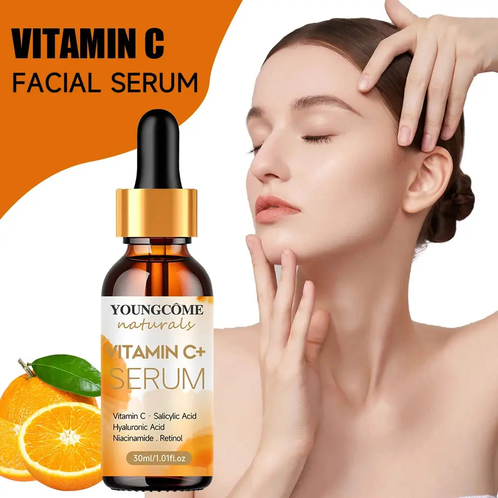 YOUNGCOME Facial essence Anti-aging Essence containing vitamin C,hyaluronic acid and retinol, Improves elasticity, Heals dryskin Macu Kori